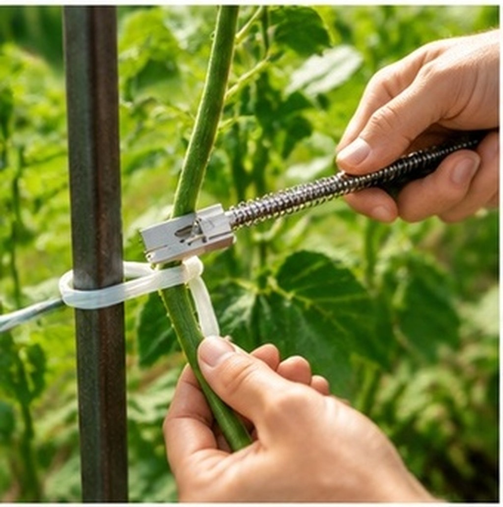 Gardening Tools Set - Premium Pflanzenbindemesser-Set mit Feder, Ersatzteile für