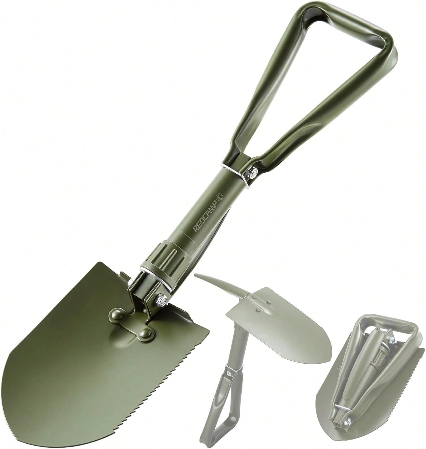 Gardening Tools Green - 23 Zoll Klappbare Campingschaufel mit Abdeckung,