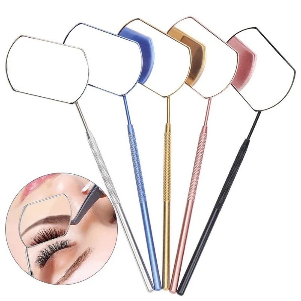 Gardening Tools Long Handle - 1 Stück Wimpernverlängerungsspiegel aus Edelstahl, multifunktionaler