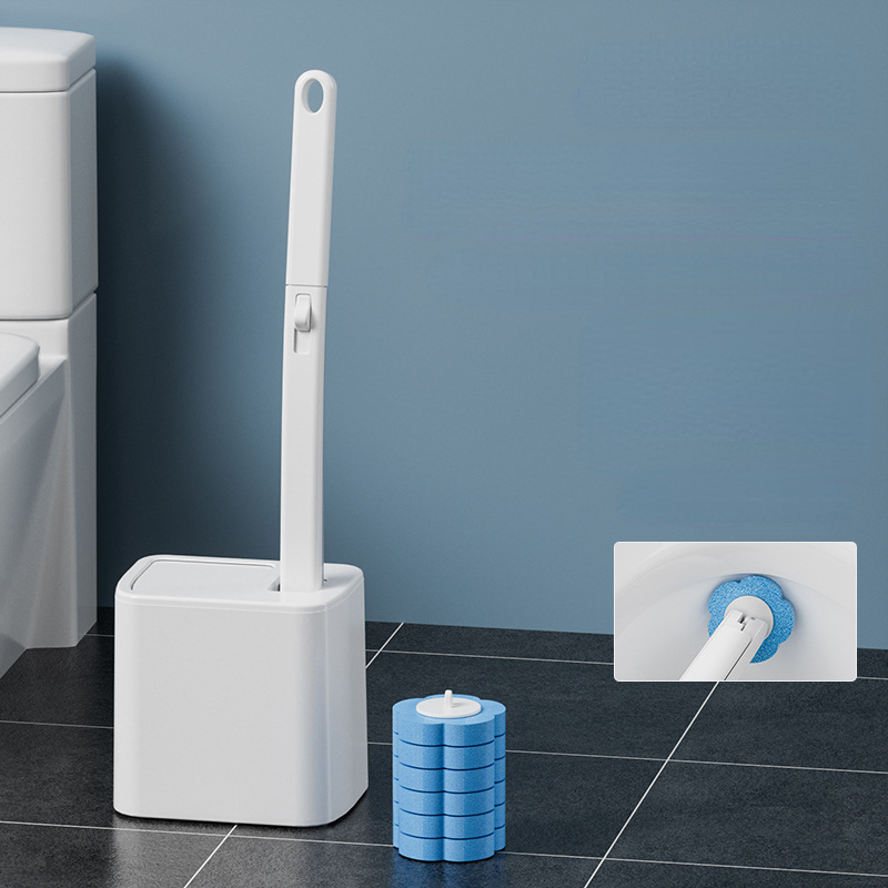 Gardening Tools Long Handle - Einweg-Toiletten bürste austauschbare Wand-Langgriff-Toilettenbürsten-Reinigungs werkzeuge WC-Bad