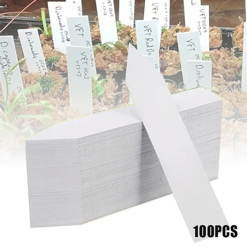 Gardening Tool Diy - 100 Stück Gartenpflanzen-Etiketten, Pflanzenzubehör, Blumentöpfe, Pflanzenetiketten,