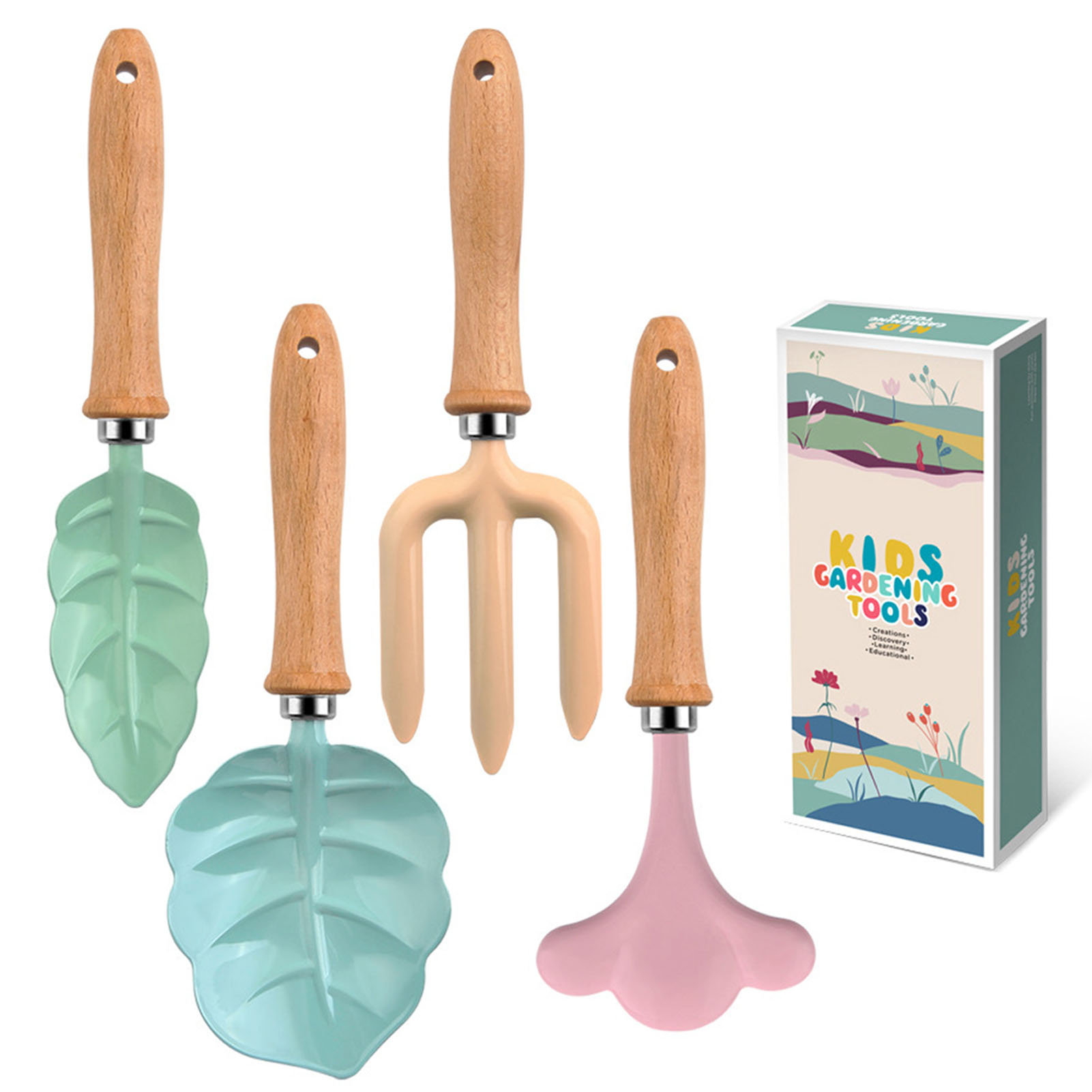 Gardening Tools Girls - Kleine Gärtner Werkzeugset bunte sichere Werkzeuge