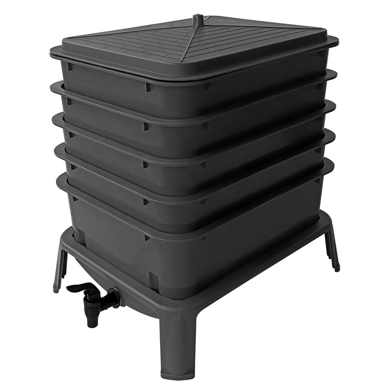 Robuster 50L 5-Fach Wurmkompos – Compost Bin Bewertung und Preis