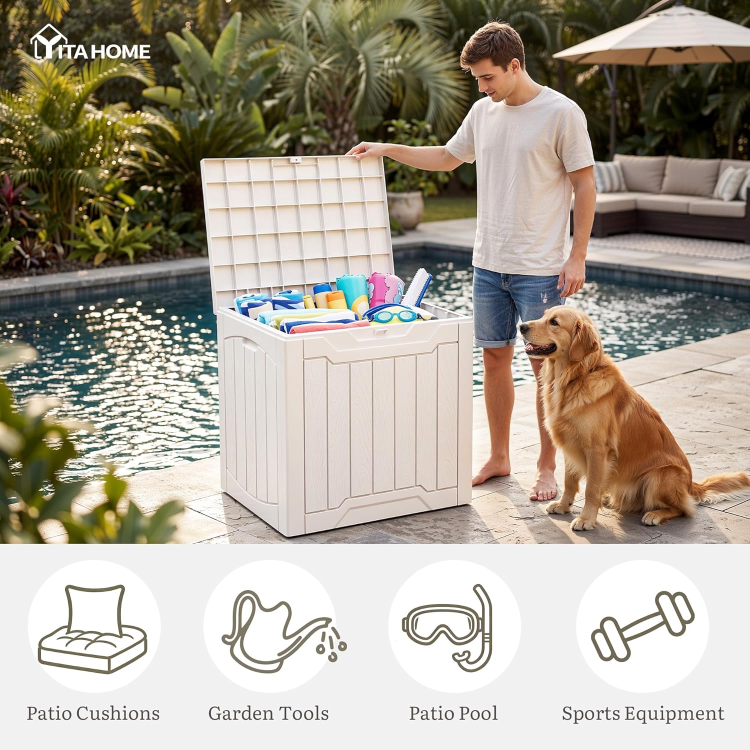 31-Gallonen-Deckbox-Set mit 2  – Gardening Tools Set Bewertung und Preis