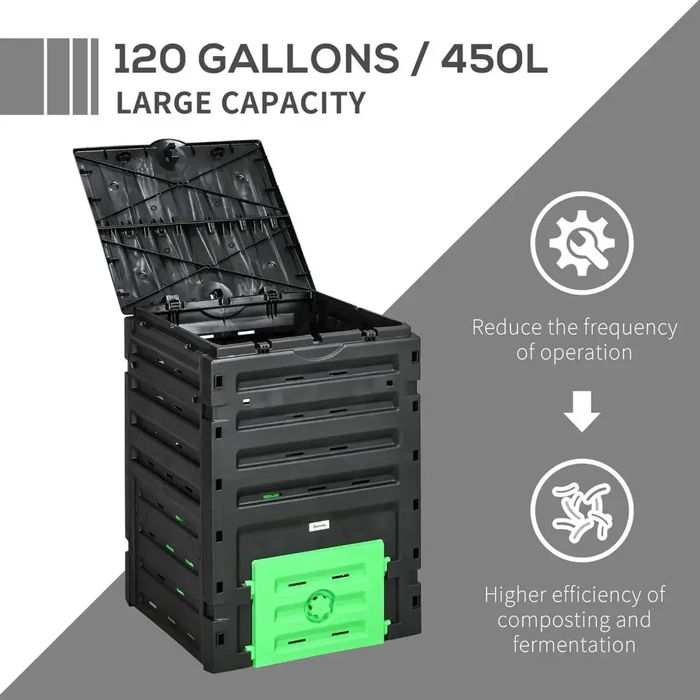120 Gallonen Großer Garten-Kom – Compost Bin Bewertung und Preis
