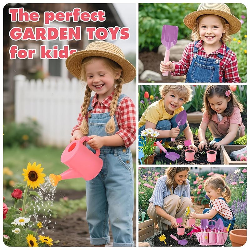 Hochwertiges Kinder-Gartengerä – Gardening Tools Pink Bewertung und Preis