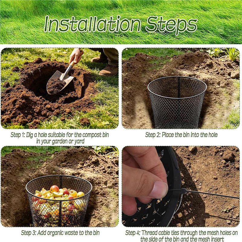 A27F-4er-Pack Großer Einbau-Wu – Compost Bin Bewertung und Preis