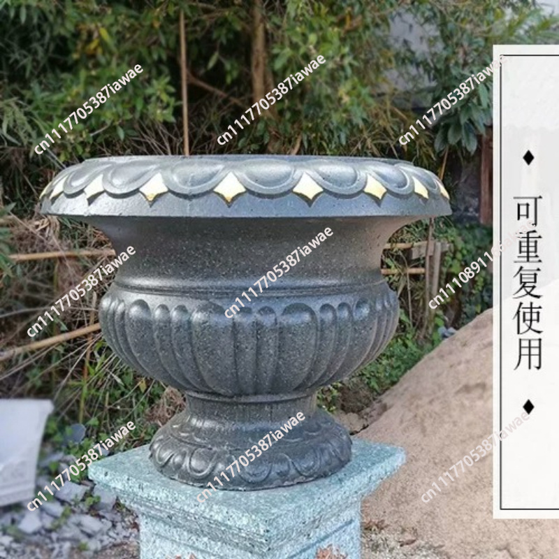 Große runde Betonblumentopffor – Gardening Tool Diy Bewertung und Preis