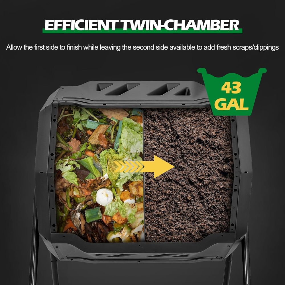 43-Gallonen-Komposttrommel mit – Compost Bin Bewertung und Preis