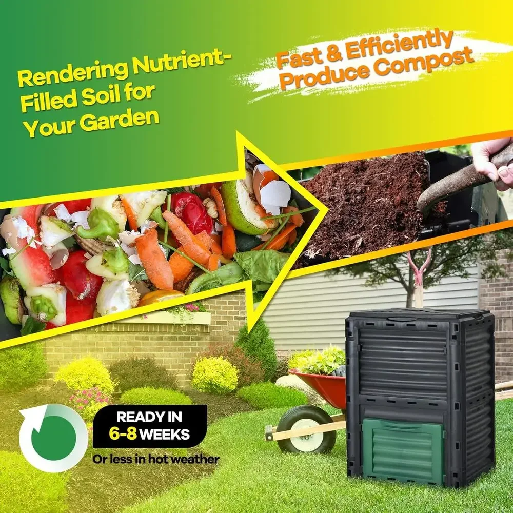 80-Gallonen-Kompostbehälter fü – Compost Bin Bewertung und Preis