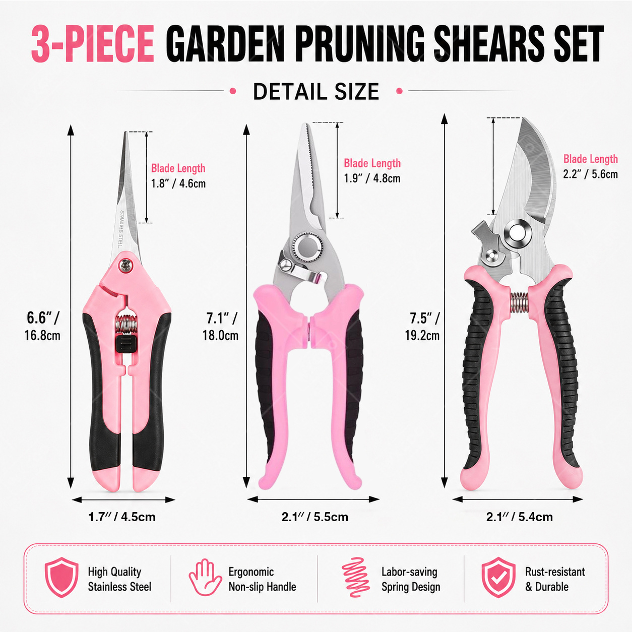 Garten-Obstpflückerschere, Gar – Gardening Tools Pink Bewertung und Preis