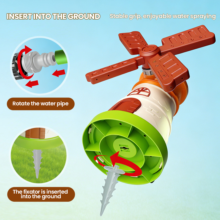 Rotierendes Windmühlen-Sprinkl – Gardening Tools Girls Bewertung und Preis