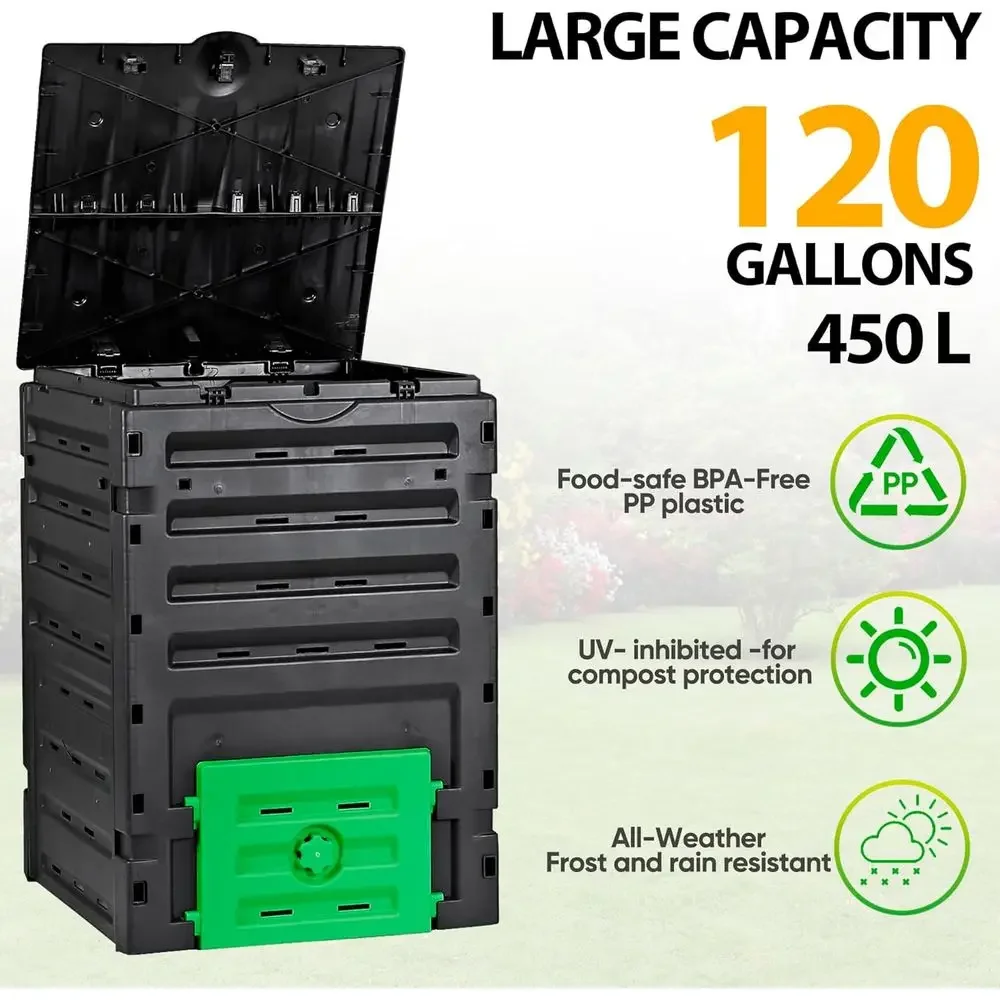 120-Gallonen-Garten-Komposter  – Compost Bin Bewertung und Preis