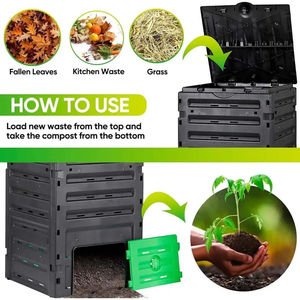 120-Gallonen-Garten-Komposter  – Compost Bin Bewertung und Preis