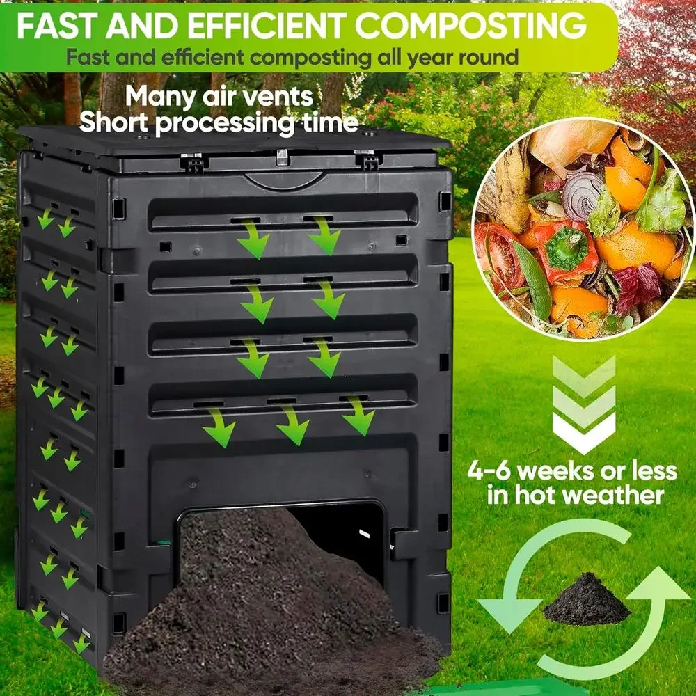 120-Gallonen-Garten-Komposter  – Compost Bin Bewertung und Preis